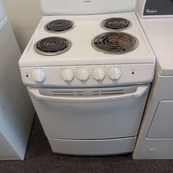 Apartment size electric stove with warranty 