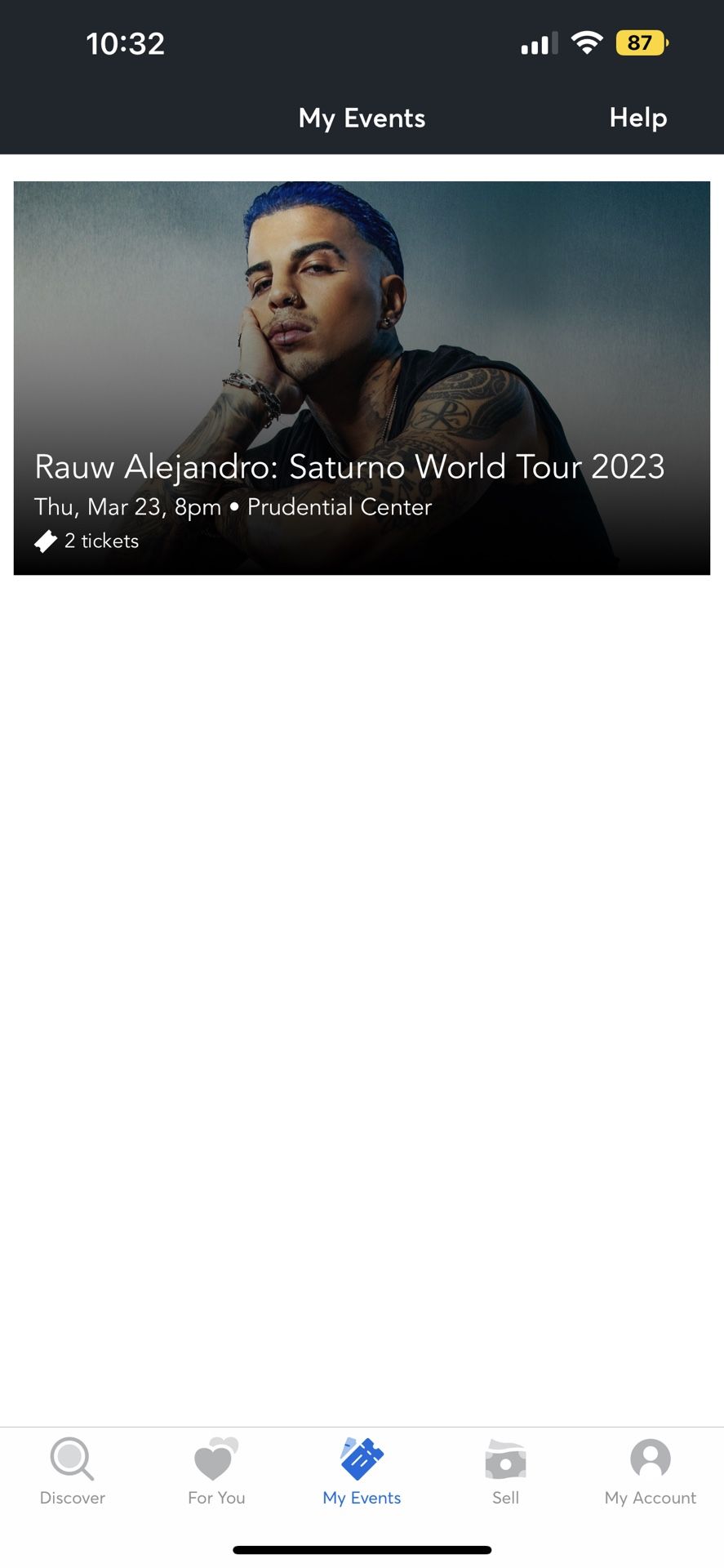 SELLING RAUW ALEJANDRO NEW JERSEY TICKETS
