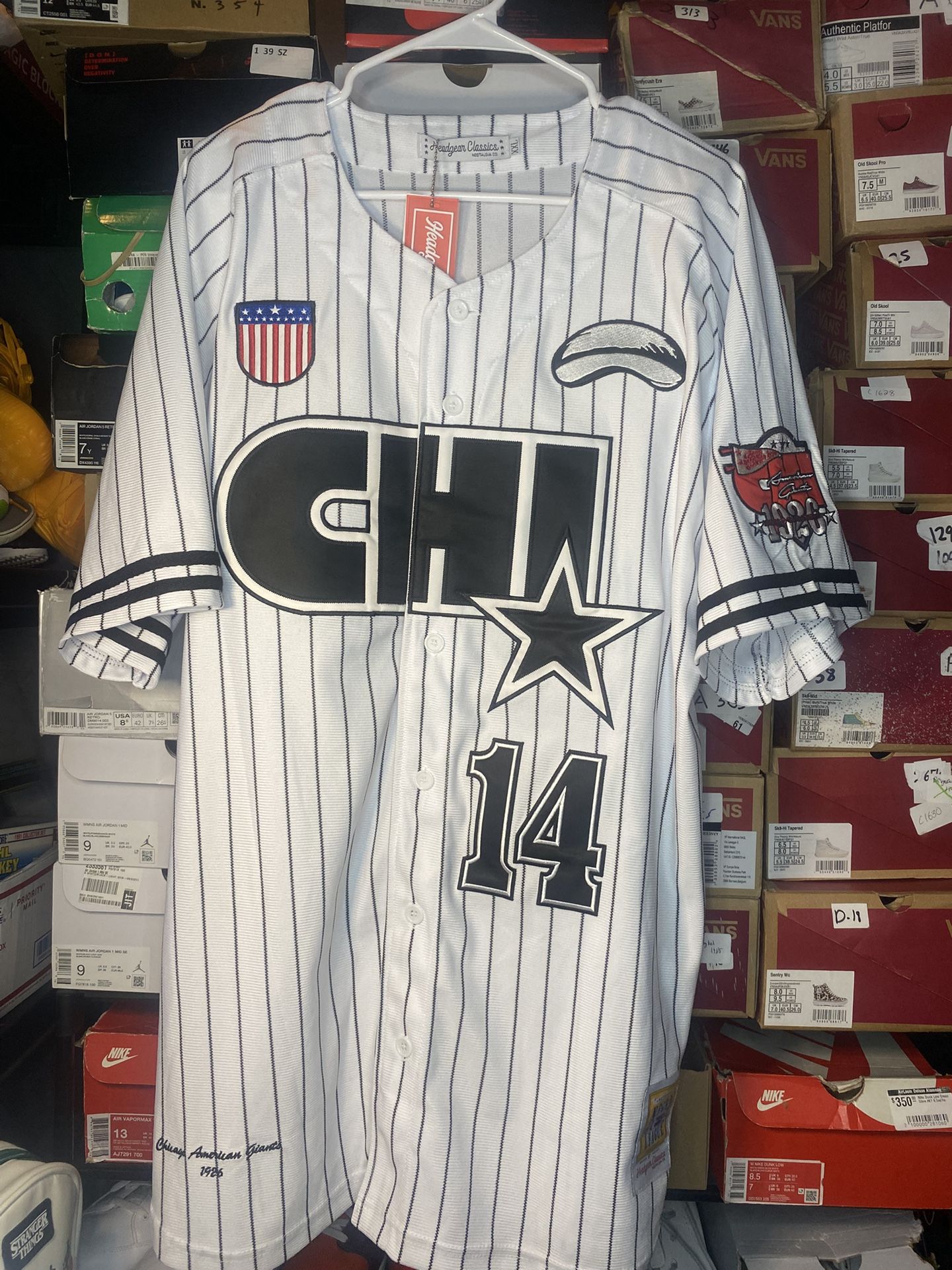 Chicago baseball jersey with patches