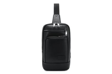 High Quality Genuine Leather Crossbody Sling Bag USB Charging Port Cross Chest Travel Bag