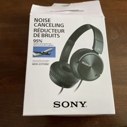 Sony Wired Noise Canceling Headphones MDR-ZX110NC