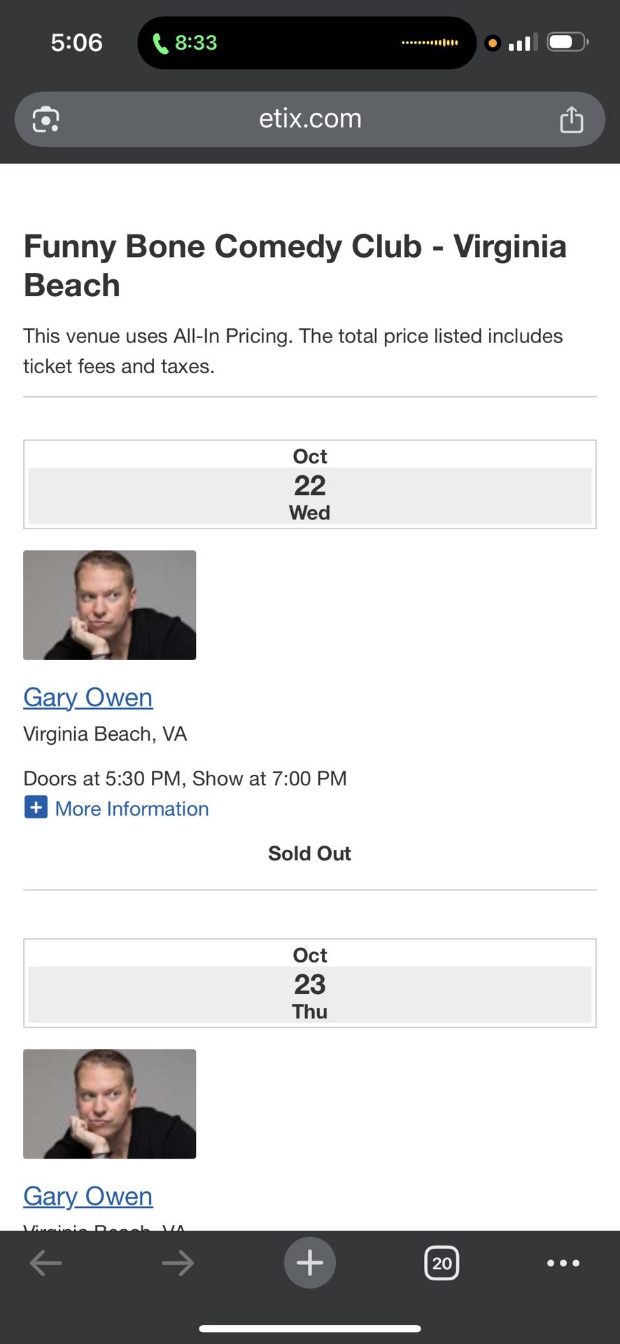 Gary Owen’s Funny Bone