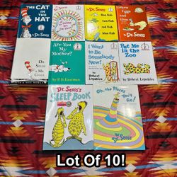 Lot Of 10 Dr. Seuss Books Random House Hardcover Books