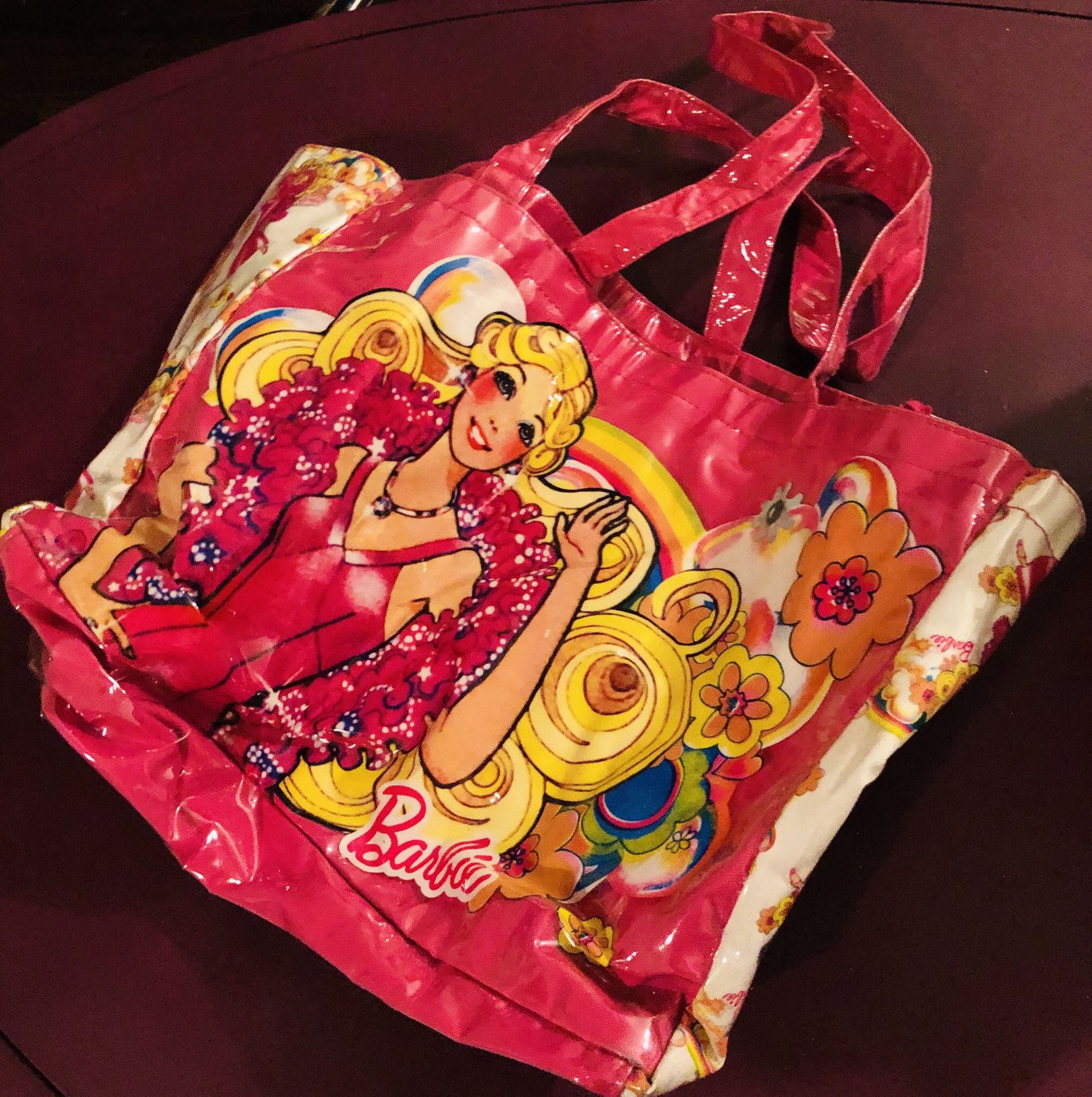 Barbie Animations 90’s? Tote, Purse, Bag in Hot Pink - Retro Vintage Style