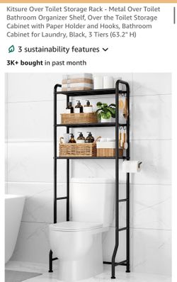 KITSURE new over the toilet metal storage rack