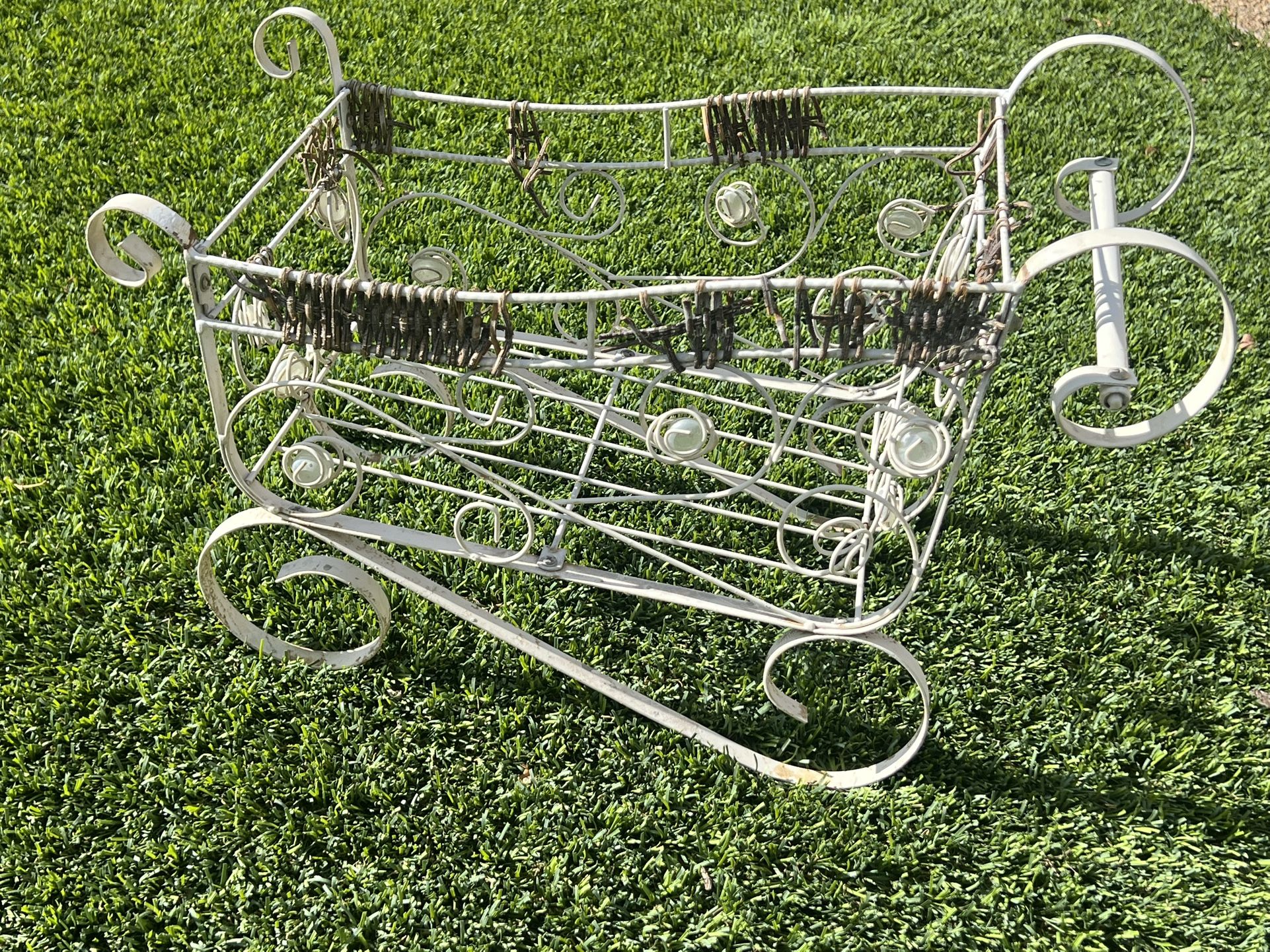 Sleigh Of Metal For Christmas Decoration