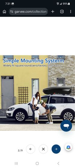 Brand new in the box roof top rooftop cargo carrier box