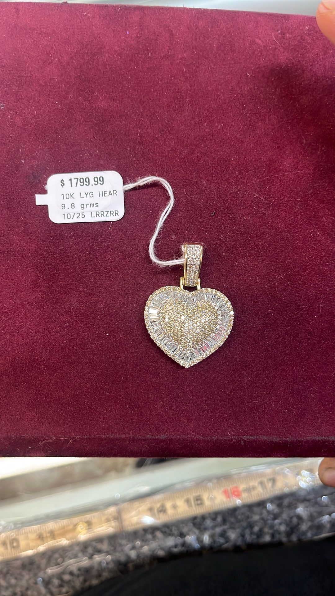 10k Heart Pendant