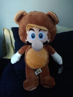 Super Mario Racoon Plush 24 inch