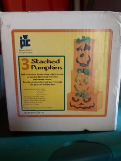 Provo Craft 3 Stacked Pumpkins Jack-O-Lantern Set