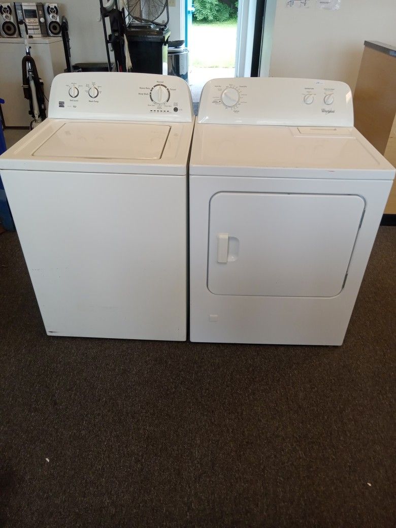 Washer and gas dryer set with warranty 
