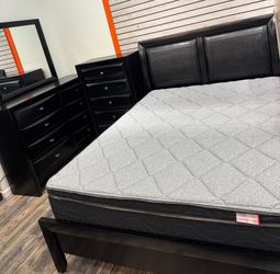 Emily black bedroom set starting at $799