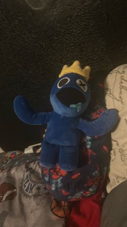 Rainbow friends, blue plushy custom