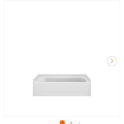 Sterling 60 in. × 30 in. Soaking Bathtub with Right Drain in White