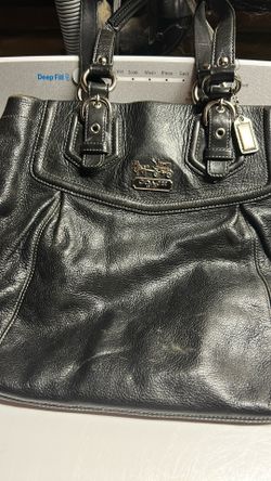 Coach Black Leather Shoulder Bag