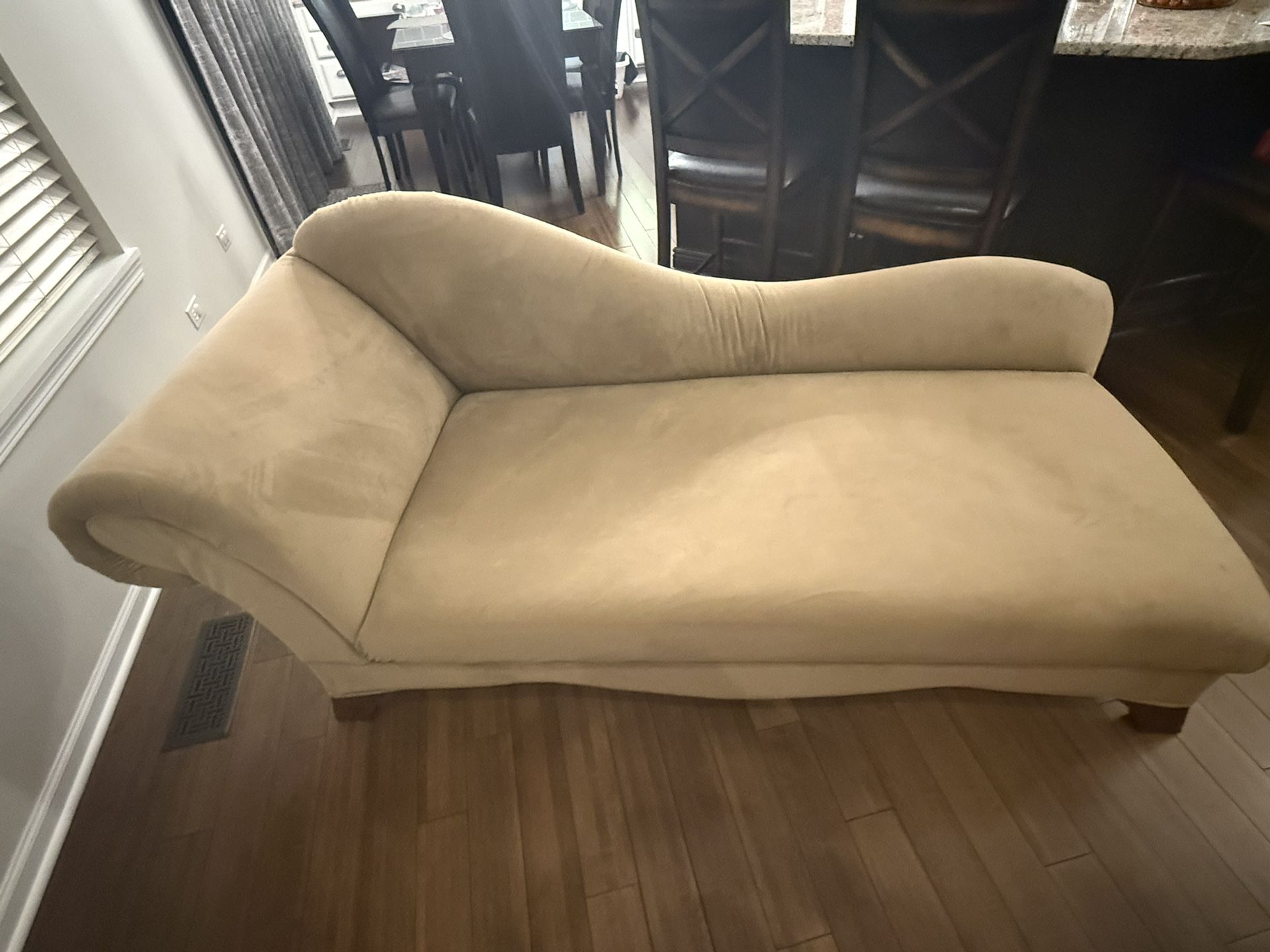 Neutral Suede-Like Sofa Chaise - Great Condition