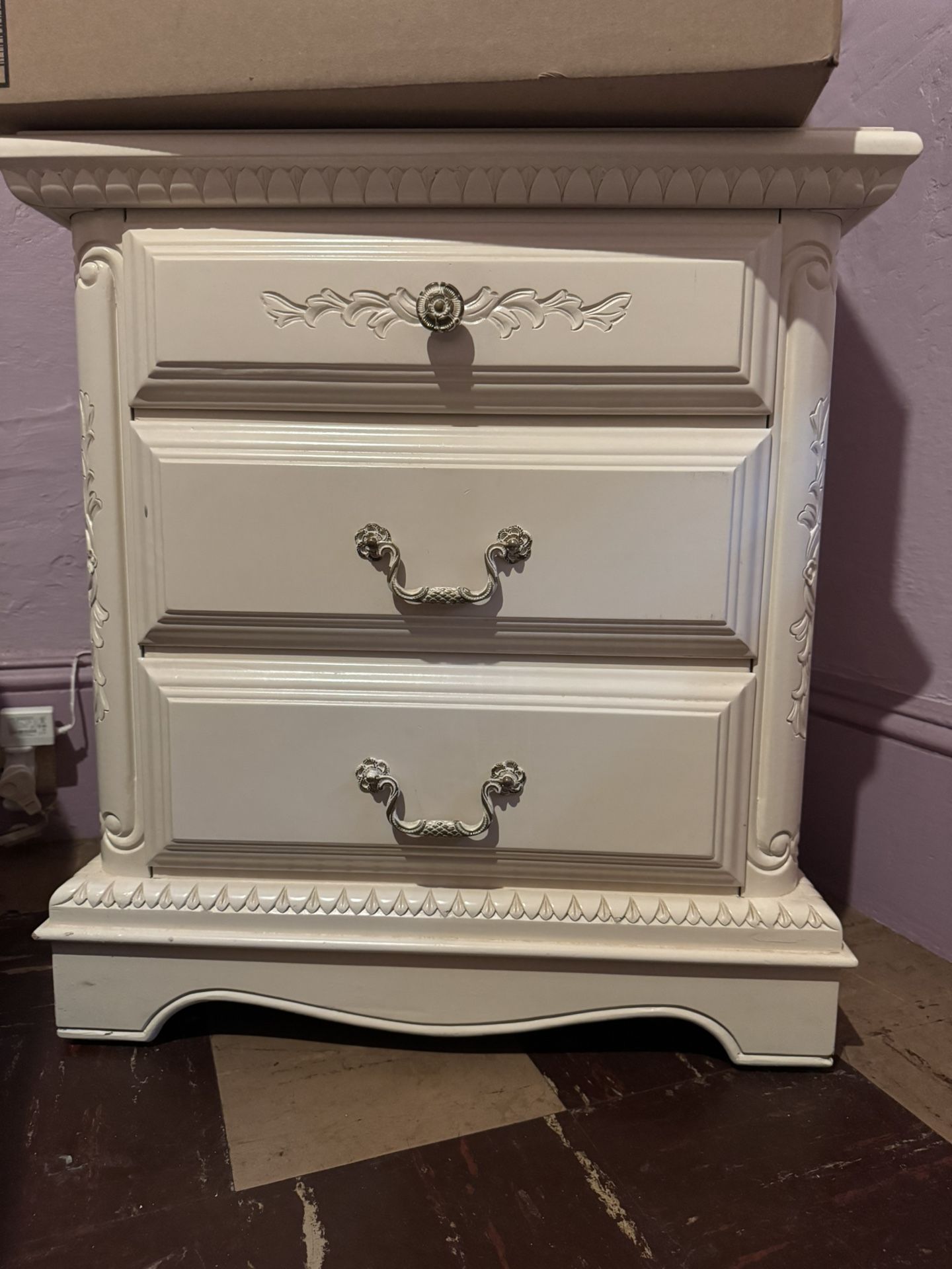 Beige Nightstand 