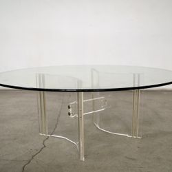 1960’s Mid Century Hollywood Regency Lucite Coffee Table 