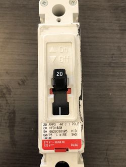EATON Industrial Circuit Breaker HFD 65k 1 Pole Interrupting Capacity