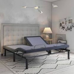 Brand New: Split King/Queen Wireless Adjustable Bed Frame & Mattress Package Bundle-new In Boxes