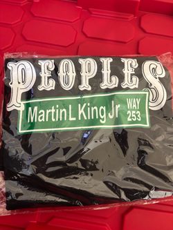 Peoples Martin L King Jr Way 253 Black Graphic Tee