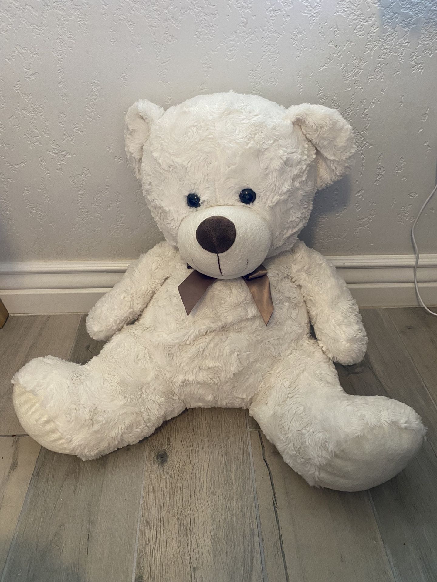 Medium Size White Teddy Bear