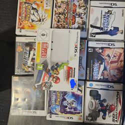 Nintendo 3ds XL with 9 games