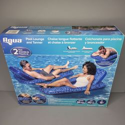 Aqua 2 pack Pool Lounge Floats - 1 is Brand New