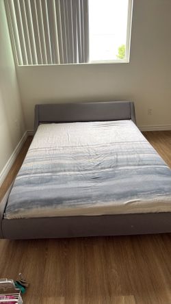 Queen Bed Frame + IKEA Mattress - Great Condition