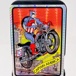 Vintage 1990 Marvel Universe Series 1 CAPTAIN AMERICA #31 Vending Prism Sticker