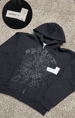 black spider zip up