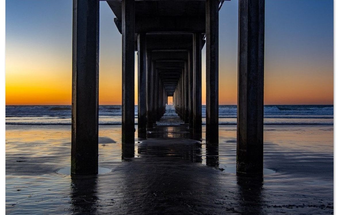 Scripps Pier | Art On Aluminum Finish | 10/10 Ships Fast