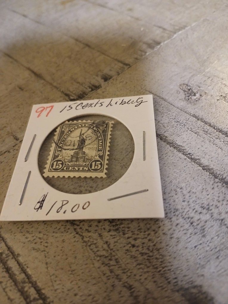 United States Of America 15 Cents Statue Of Liberty Stamp 