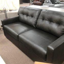 Belziani Leather Living Room Set Sofa and Loveseat 