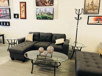 Sectional with ottoman