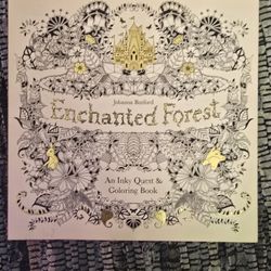 Enchanted Forest Adult Coloring Book & Gel Pens
