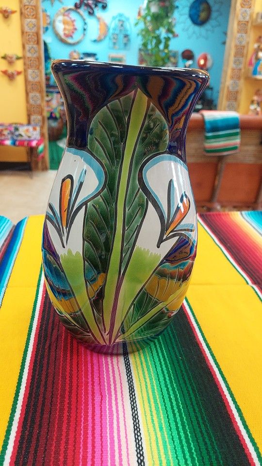 💥🇲🇽talavera Flowers Vase 💐 Florero