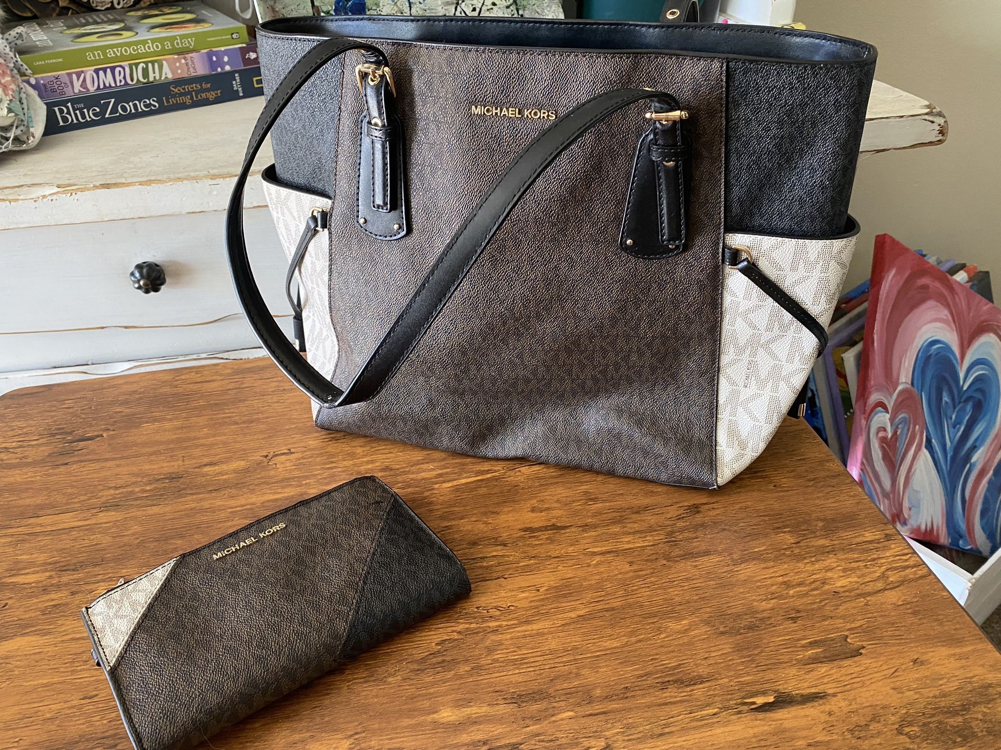 Michael Kors Purse And Matching Wallet