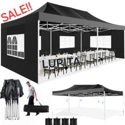 10x20 Waterproof Easy Up Canopy Tent With Side Walls Gazebo Wedding Party Pop Up Tent Canopy- (FOR SALE) Carpa