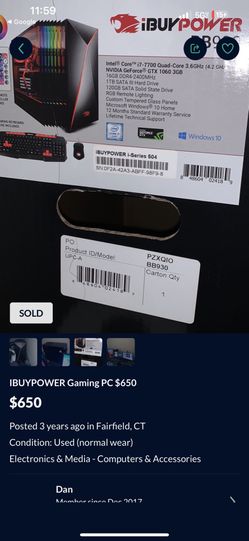 iBUYPOWER Desktop Intel Core i7 16GB Memory NVIDIA GeForce