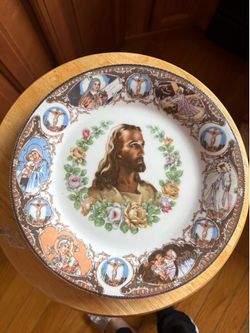 Vintage “Life of Jesus” collector plate 1960’s made in Japan