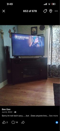 Fire place tv stand