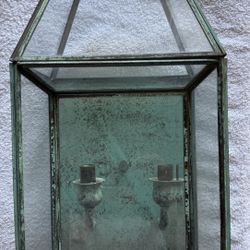 Vintage Patina Copper Porch Light