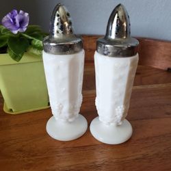 Milk Glass Salt & Pepper Shakers Westmoreland Glass Co.