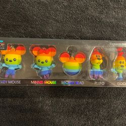 SDCC 2022 Exclusive Monogram Disney Pride Collection Figural Bag Clips 5 Pc Set 