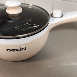 Dezin Hot Pot Electric, 1.5L Rapid Noodles Cooker, Non-Stick