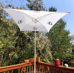 Taylor Made 22042 - AnchorShade III 6'L x 6'W White Nylon Gazebo