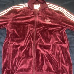 Adidas Velour Track Suit Medium 