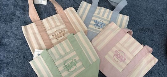 Trader Joe's mini tote new striped addition
