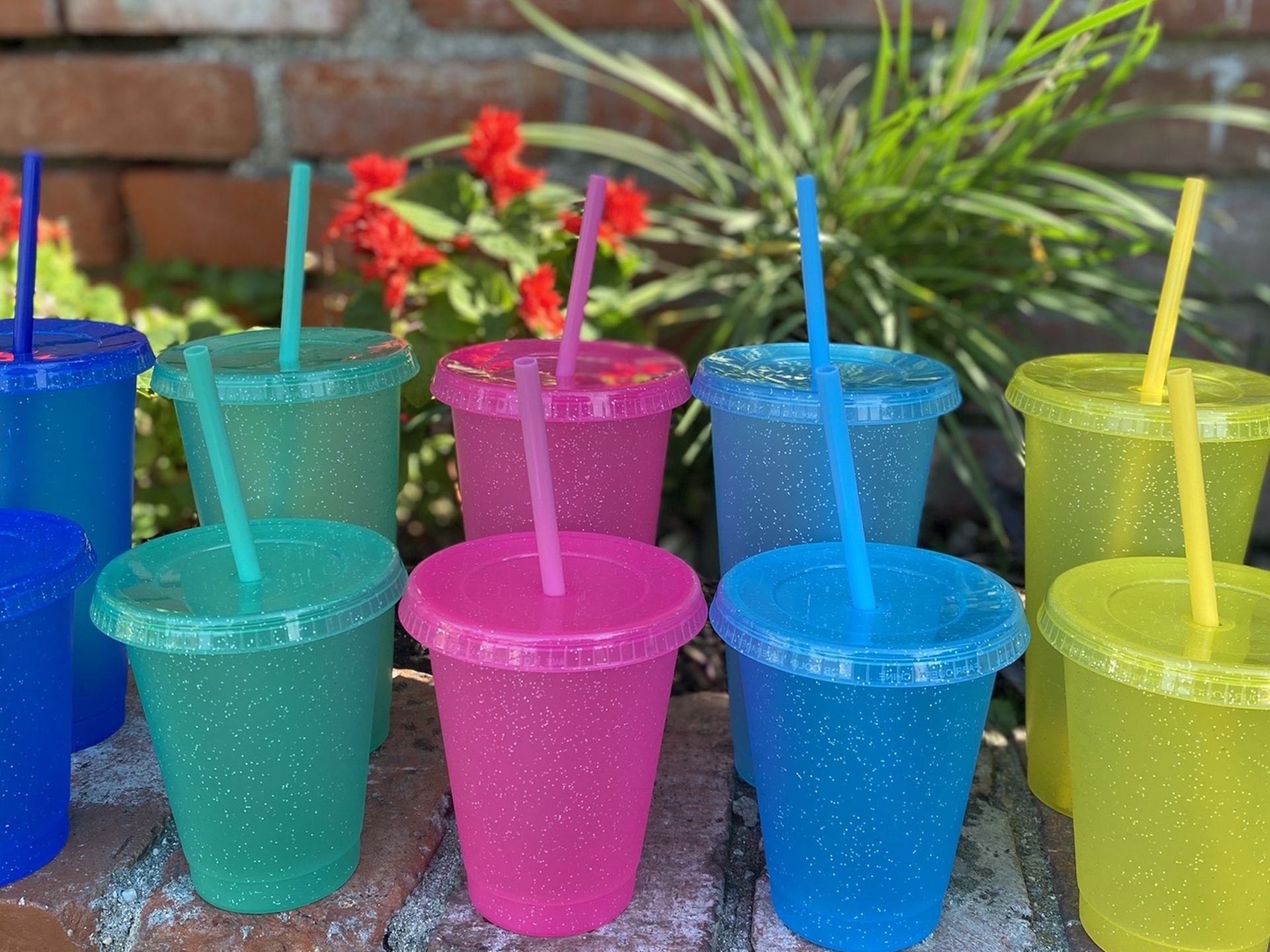 Glitter, Black, And Color Changing Cups